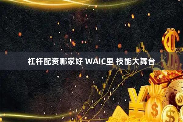 杠杆配资哪家好 WAIC里 技能大舞台